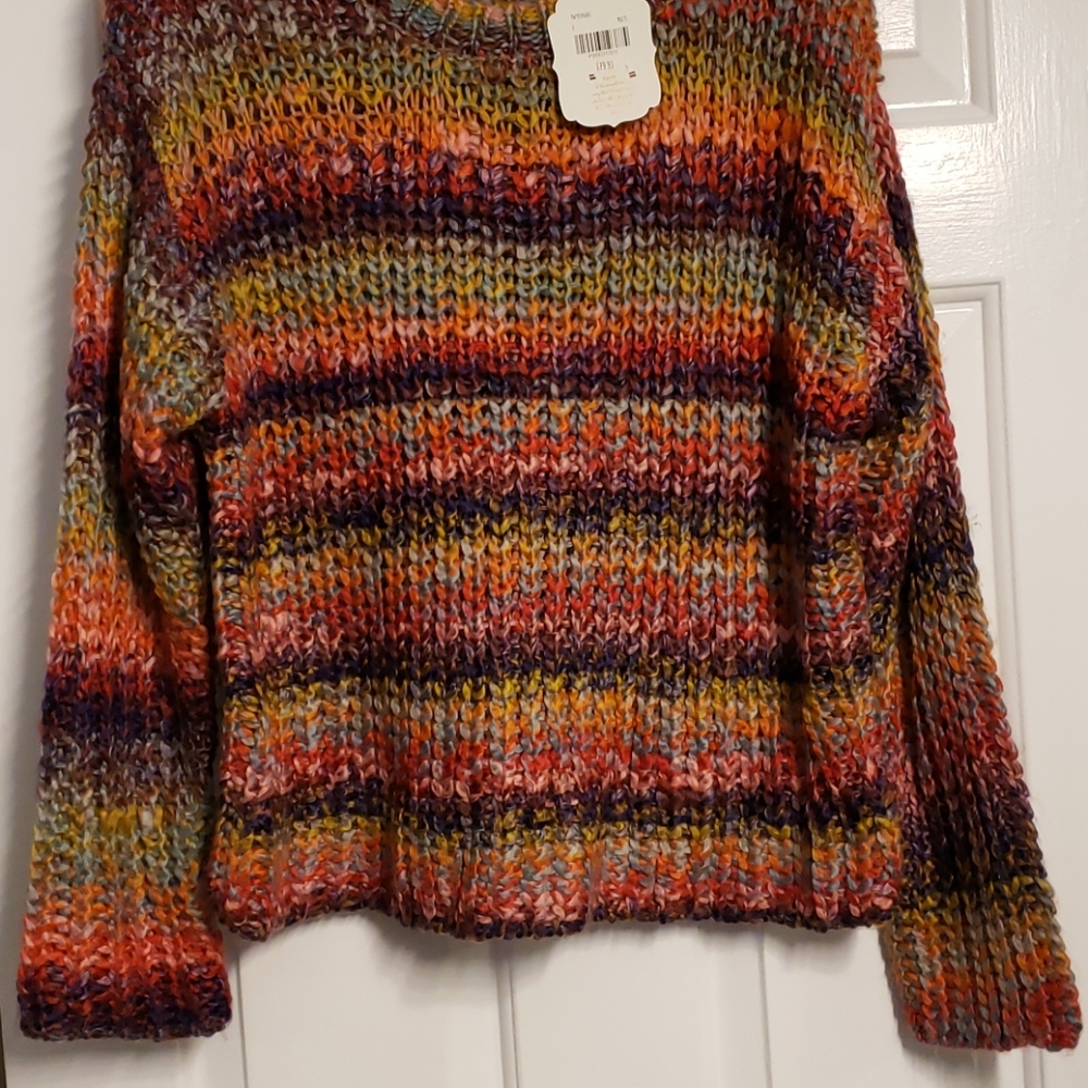 Altar'd State Multicolor Stripe Sweater - Picture 5 of 6